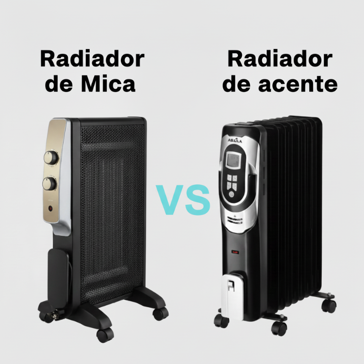 Comparativa entre radiador de mica y radiador de aceite para elegir el mejor radiador eléctrico para casa.