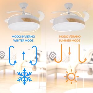 ventilador de techo bajo consumo