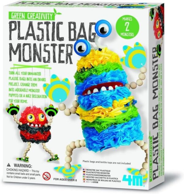 juego para niños plastic bag monster