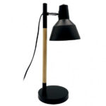 Flexo Basil 1xe14 Negro/haya 50x17x23 Cm Articulable Y Orientable 350Âº