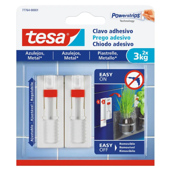 tesa clavo regulable soporta 3kg