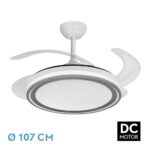 Ventilador Dc Bandido 59w Blanco/Gris