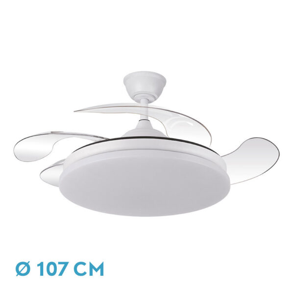 VENTILADOR TECHO TRIDENTE BLANCO
