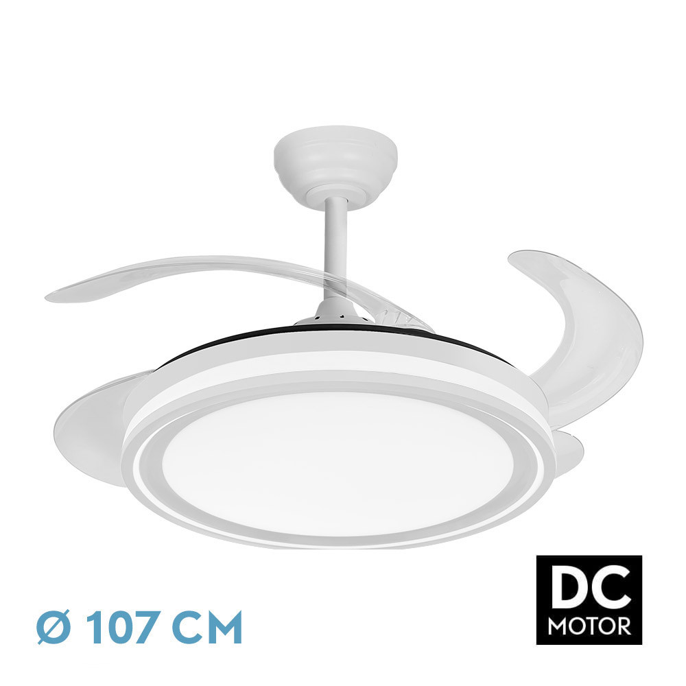 lámpara ventilador blanco bandido