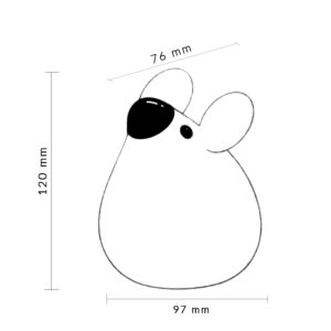 Lámpara Táctil Infantil Led Mouse - Imagen 3