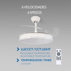 6 velocidades ventilador otah