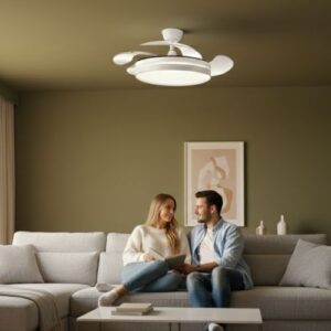Ventilador de techo Levante 82w Blanco Ecobrite 4 aspas ultra silencioso - Imagen 4