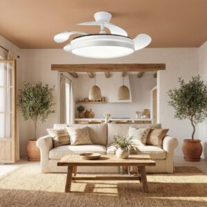 Ventilador de techo Levante 82w Blanco Ecobrite 4 aspas ultra silencioso - Imagen 5