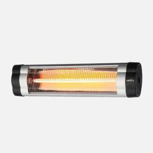 Calefactor Exterior Cuarzo Austral 2500w Neg/cr Infrar Rojo Pie/pared Termost.reg.20x87x8,5cm - vista 2