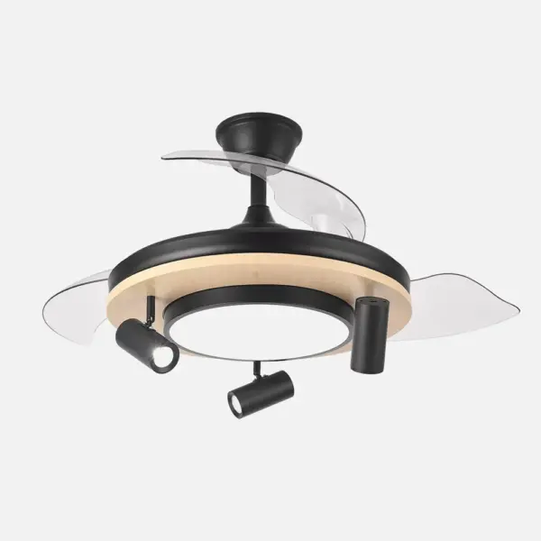 Ventilador Dc Gladiator 37+15w Negro/madera 3asp.107d 3980lm 3000-4500-6500k 2encendidos Indep.Remoto+memoria+temporiz.