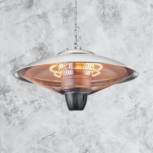 Calefactor Exterior Colgante Koel 2000w Plata 2potencias Ip34 100x60x60 Cm