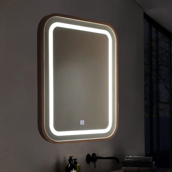 Espejo Para Baño Led 15W Wood Square Cct - vista 2