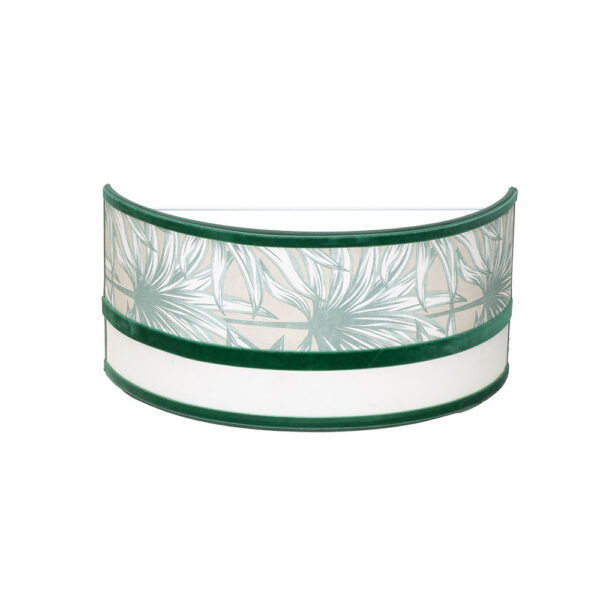 Aplique CALEDONIA blanco/verde 1xE27 15,5x33x13 cm