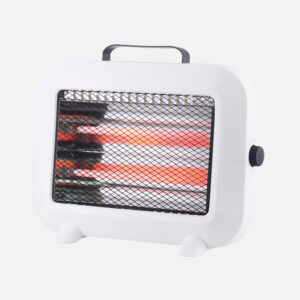 Estufa eléctrica de cuarzo ZORITA 800W blanca 2 potencias tacto frío antivuelco asa 25×32,5×10,5 cm Estufa eléctrica de cuarzo ZORITA 800W blanca 2 potencias tacto frío antivuelco asa 25×32,5×10,5 cm