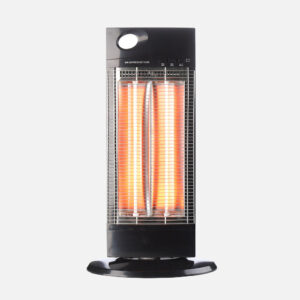 Estufa eléctrica de carbono TIPUANA 1000W negra 2 potencias oscilante protección antivuelco 70x38x26 cm Estufa eléctrica de carbono TIPUANA 1000W negra 2 potencias oscilante protección antivuelco 70x38x26 cm