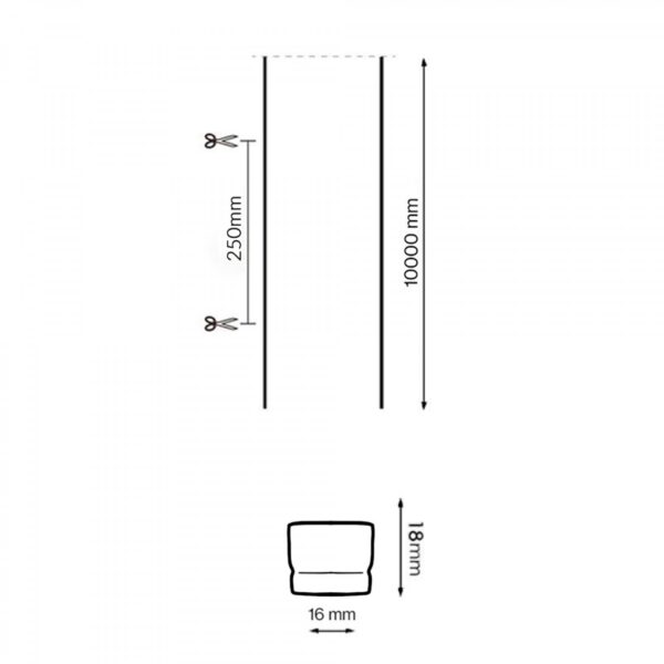 Bañador Neon Led 220V Ac Flexible 12W/m Ip65 - 10 Metros - vista 2