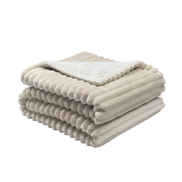 Manta eléctrica JARAIZ beis/blanco 160W 160×120 cm 9 niveles apagado automático lavable