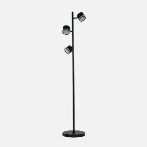 Pie de salón ORTIGA negro 3xGX53 27W 2400 lm orientable bombillas incluidas 142x25x25 cm