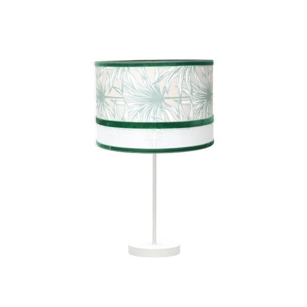 Sobremesa grande CALEDONIA blanco/verde 1xE27 61x30x30 cm