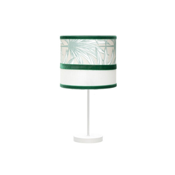Sobremesa pequeña CALEDONIA blanco/verde 1xE14 43x17x17 cm