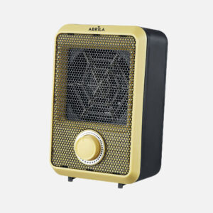 Termoventilador eléctrico CARPE 600W amarillo/negro termostato regulable seguridad antivuelco 18,7×11,7×10,3 cm