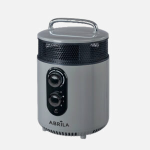 Termoventilador cerámico PTC ISQUIA 1800W gris 2 potencias 3 funciones termostato regulable asa 28,5×18,5×18,5 cm