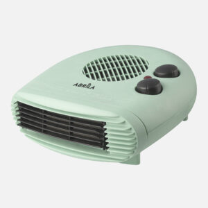 Termoventilador eléctrico TORIL 2000W verde/negro horizontal 2 potencias 3 funciones termostato regulable 12x26x26 cm