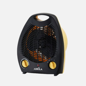 Termoventilador eléctrico LUBIAN 2000W amarillo/negro 2 potencias 3 funciones termostato regulable 26,5x21x13 cm