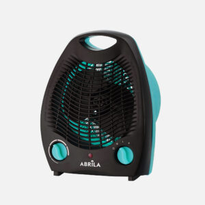 Termoventilador eléctrico LUBIAN 2000W turquesa/negro 2 potencias 3 funciones termostato regulable 26,5x21x13 cm