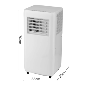 Aire Acondicionado Portátil Fresh Blanco – 9000 BTU, 950W y Deshumidificador Profesional Aire Acondicionado Portátil Fresh Blanco – 9000 BTU, 950W y Deshumidificador Profesional