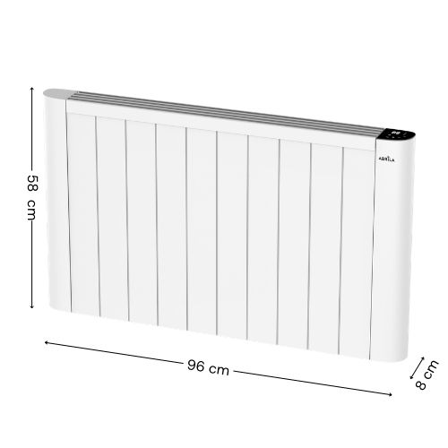 Dimensiones exactas Country 2000W: 58x96x8 cm.