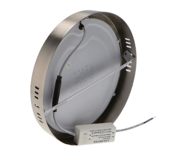 Panel LED de Superficie Circular 20W CCT Níquel LEDME | 2000 Lm - IP40 - vista 4