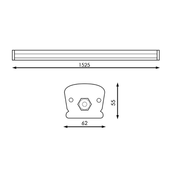 Regleta LED Garaz 60W 1500mm IP65 | 4800 Lm - Estanca Profesional para Garajes y Naves - vista 3
