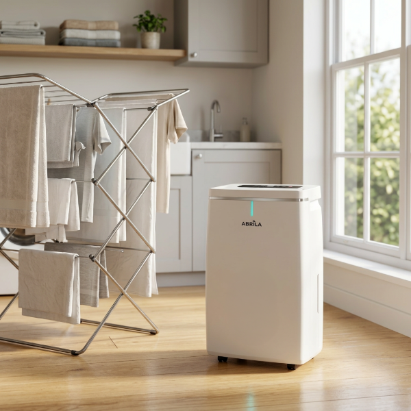 Deshumidificador Portátil Mieke Blanco 320W – 20L/día, Depósito 5,5L, Modo Secado de Ropa y Luz RGB - vista 3