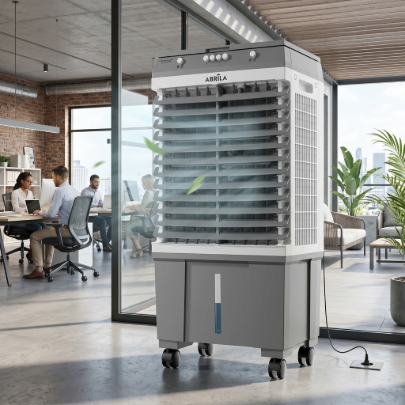 Climatizador Evaporativo Industrial Portátil Titanic | 20L | 65W | HUMIDIFICADOR, VENTILACIÓN y REFRIGERACIÓN POR AGUA