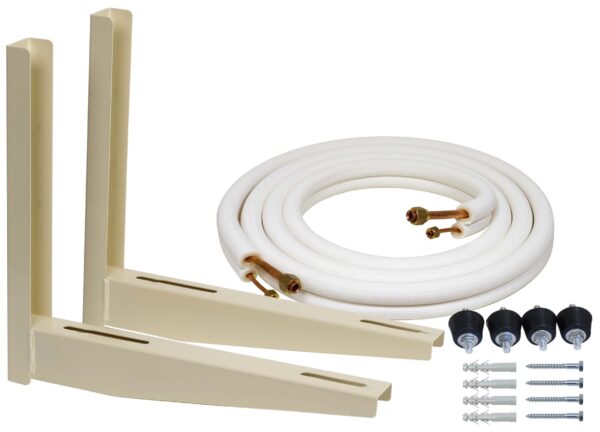 Kit de Instalación para Aire Acondicionado 1/4″-1/2″ AS01522 (Tubo Cobre 5m + Soportes + Antivibradores) Kit de Instalación para Aire Acondicionado 1/4″-1/2″ AS01522 (Tubo Cobre 5m + Soportes + Antivibradores)